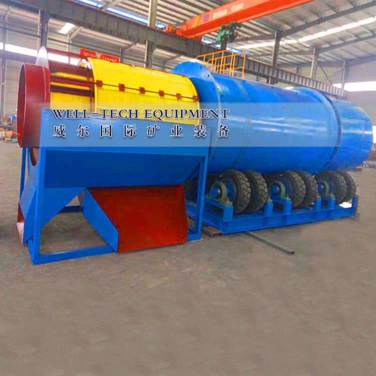 100tph Sticky Clay Washing Plant Rotary Scrubber Miċ-Ċina JiangXi
