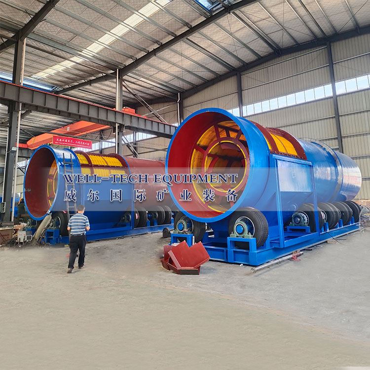 Ħasil Kaolin Ċeramika Tafal Heavy Duty Rotary Scrubbber Miċ-Ċina